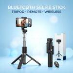 Bluetooth Selfie Stick with Tripod & Remote