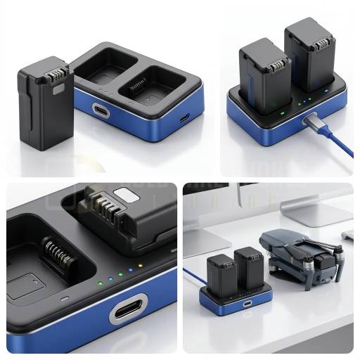 Drone Spare Battery + Dual Charging Hub