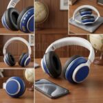 Foldable Retro-Style Wireless Headphones