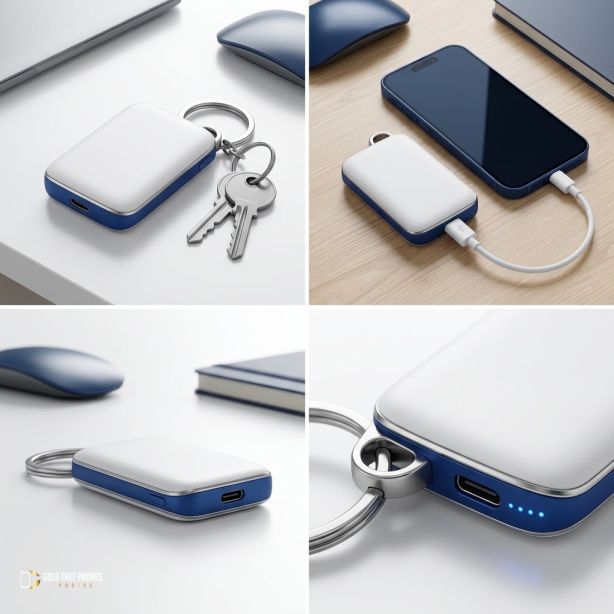  Mini Keychain Power Bank