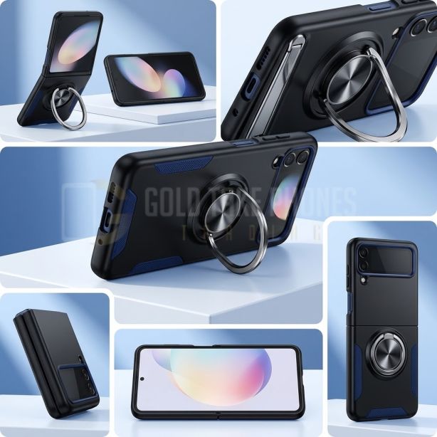 Samsung Galaxy Z Flip Magnetic Ring Case with Kickstand