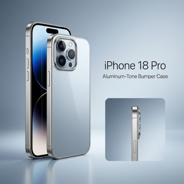 iPhone 18 Pro Aluminum-Tone Bumper Case