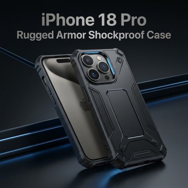 iPhone 18 Pro Rugged Armor Shockproof Case