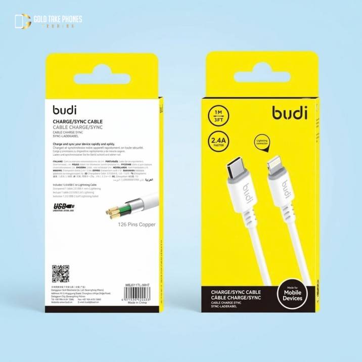 BudiTypeCtoiPhone–ChargingCable Budi Type C to iPhone – Charging Cable